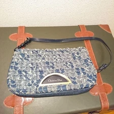 Dior Maris Denim One Shoulder Bag From JAPAN