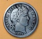 1914-D 10C Barber Dime