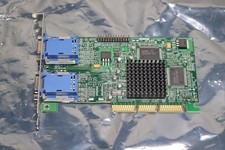 Matrox 971-0302 REV:A Dual VGA AGP Video Graphics Card Matrox P/N: G45FMDHA32DB