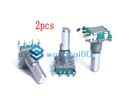 2PC FOR Vertical rotary encoder EC11B15242AE half shaft length 20mm switch 0.5