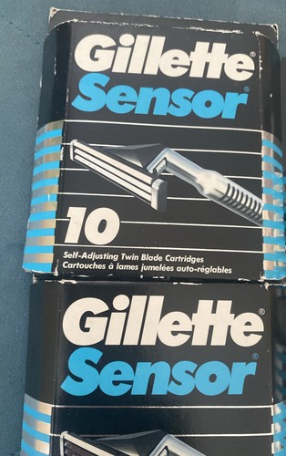 Vintage Discontinued 30 Patronen GILLETTE SENSOR Self Adjusting Twin Blade - Bild 2 von 12
