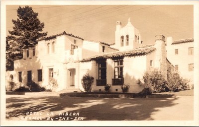 Hotel La Ribera Carmel by the Sea California AZO Real Photo Postcard