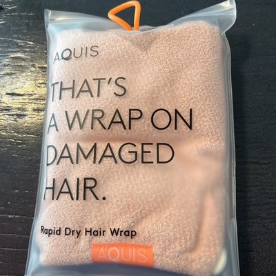 Aquis Original Hair Turban Rapid Dry Lisse Prime Button Loop Wrap AQP1330MEC