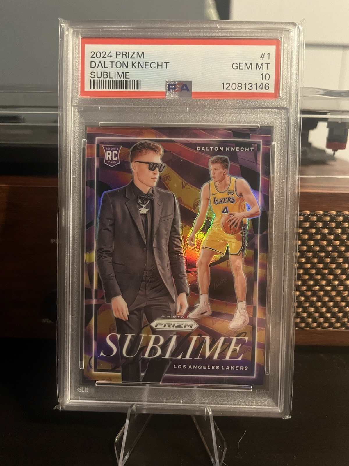 2024 Panini Prizm Dalton Knecht Sublime SSP Case Hit PSA 10
