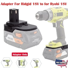 Battery Adapter Konverter For Ridgid 18V Li-ion Battery to for Ryobi 18V Tools
