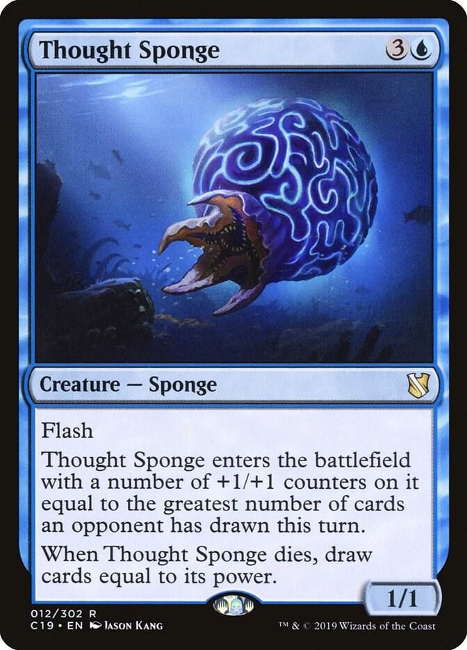 1x Thought Sponge - Commander 2019 - NM  -  MTG
