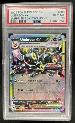 2025 Pokemon Prize Umbreon ex Prismatic Evolutions Ultra Rare #060/131 PSA 10