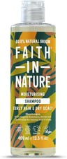Faith In Nature Natural Shea & Argan Shampoo, Moisturising for Curly Hair & Dry