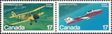 🍁Canada    #904 & 903   CANADIAN AIRCRAFT   Brand New 1981 Original Gum