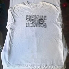Hanes Men’s Short Sleeve T-shirt size L, White, Renegade Classics 