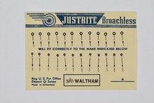 3/0S Waltham Watch Blue Hour and Minute Fine Spade Hands- 1 Pair NOS