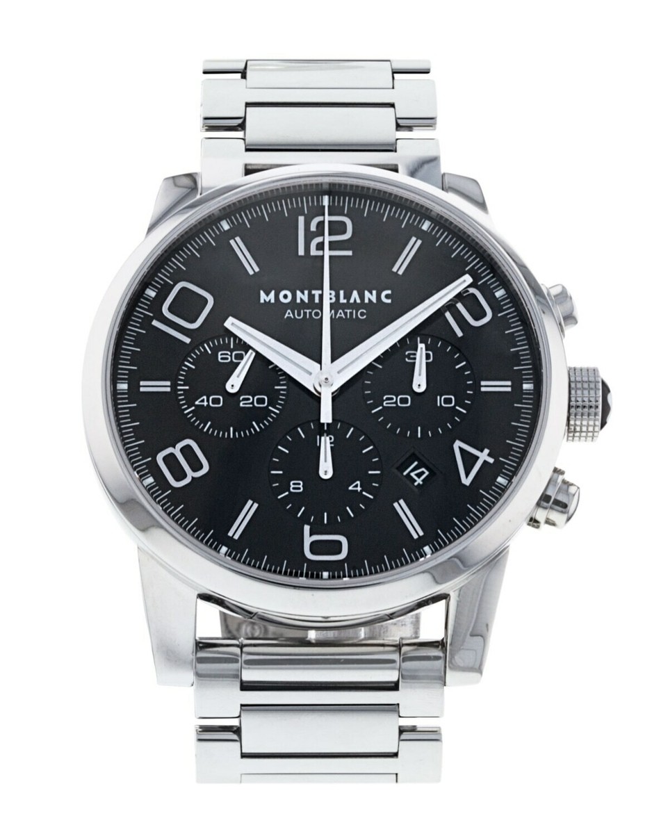MONTBLANC 9668 Timewalker SS CR Black AT | eBay
