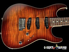 2015 Tom Anderson Drop Top Flame Top ~ Burnished Orange Burst W Binding