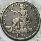 1877-S T$1 Trade Silver dollar. Attractive Circulated Example!