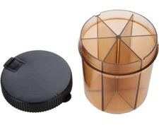 6 COMPARTMENT PILL VITAMIN DISPENSER MEDICINE ORGANIZER EASY DISPENSE LID Daily