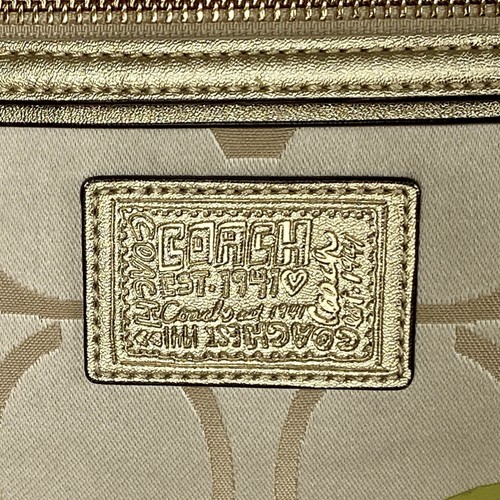 Coach Poppy Signature C Multicolor Floral Zipper Pocket Crossbody Shoulder Bag - Picture 6 of 19