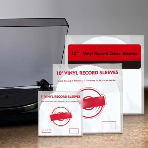50Pcs Vinyl Record Inner Sleeves Collection Reusable Album Storage for Album - Afbeelding 1 van 34
