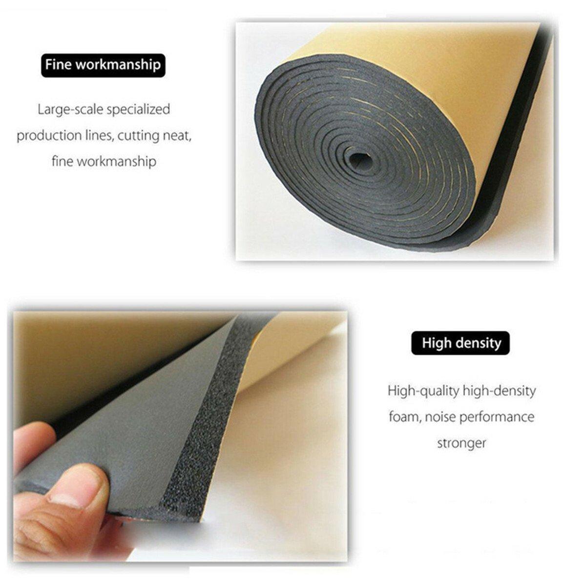 6mm Car Hood Self Adhesive Closed Cell Foam Mat Noise Insulation ...