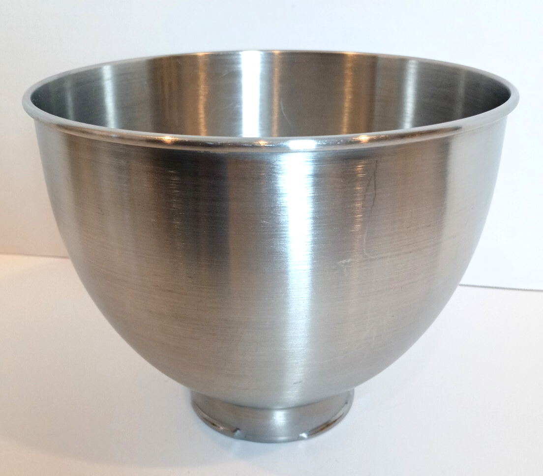 KitchenAid K45 4.5QT Stainless Steel Twist Lock Mixing Bowl Replacement No Handle-image