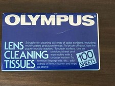Vintage Olympus Lens Cleaning Tissues 100 Sheets