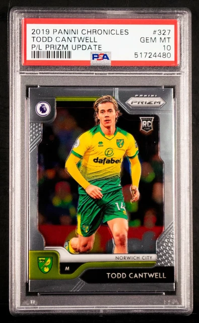 2019 Panini Chronicles Todd Cantwell #327 PSA 10 Prizm POP 3 ROOKIE CARD RC