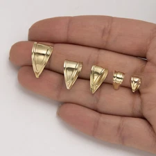 Solid 10K Gold Bail Hook For Charm Pendant 10K Yellow Gold