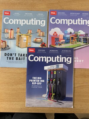Which? Computing Magazines - 3 issues - Oct & Dec 2020 PLUS Aug 2022 e.g QR Code