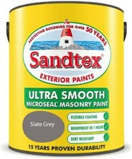 Sandtex   Masonry Paint 5L  Ultra Smooth  Quality Waterproof  All 24 Colours