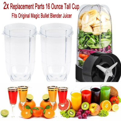 2x Replacement Parts 16 Ounce Tall Cup Fits Original Magic Bullet Blender Juicer Ebay 2x Replacement Parts 16 Ounce Tall Cup Fits Original Magic Bullet Blender Juicer Ebay