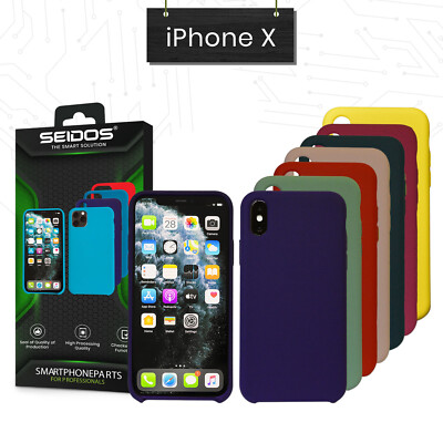 Flüssig Silikon Case für Original iPhone X XR XS 11 12 MAX Pro MINI Schutzhülle 