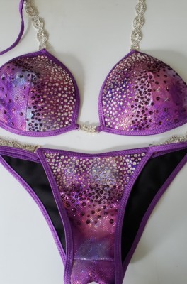 pink and purple bikini