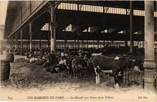 PC 75 FRANCE MARKETS PARIS CALF MARKET A LA VILLETTE (a57714)