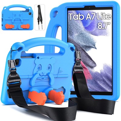 DUZZONA Kinder Hülle für Samsung Galaxy Tab A7 Lite 8.7 2021 SM-T220/T225/T22...