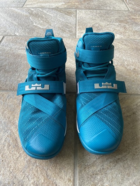 teal lebron shoes