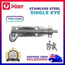 Pad Bolt Padbolt Slide Door Bolt Barrel Latch Long Shoot Lock Stainless Steel AU