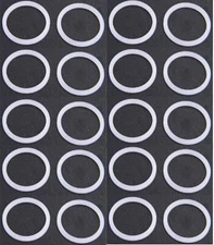 HOLLEY QUADRAJET CARB CARBURETOR FUEL INLET FITTING NYLON GASKET 20 PACK