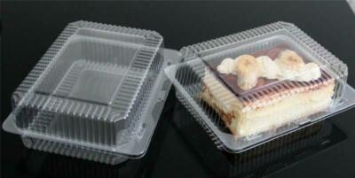 50/100 NEU Kunststoff Einweg Klar, Boxen Lebensmittel Aufbewahrung, Kuchen, Salate, Süßigkeiten