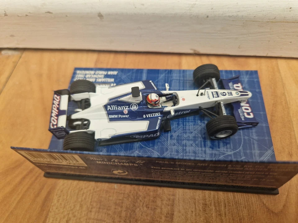MINICHAMPS 1/43 Williams BMW FW22 Juan Pablo Montoya Showcar 2001 Pressofuso F1 - Immagine 3 di 3