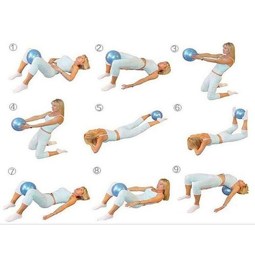 Fitness Ball Exercise Gym Mini Yoga Medicine Ball Core Workout Balance Trainer - Picture 5 of 8