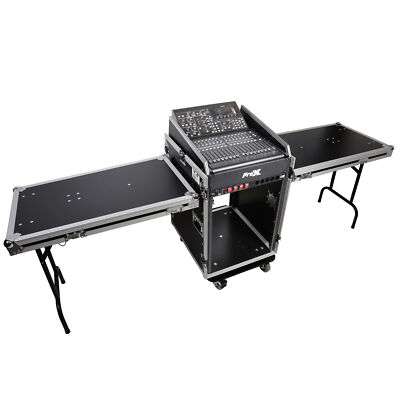 ProX T-16MRSS13ULT Road Case For 13U Top 16U Front 19'' Rackmount+Two Side Tables