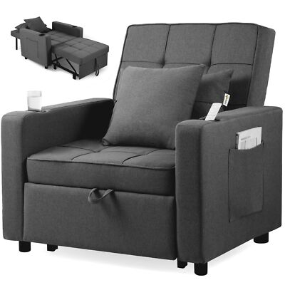 Fauteuil chauffeuse canapé-lit Convertible 1 Place déhoussable