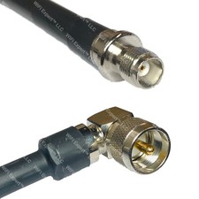 RFC400UF TNC FEMALE to UHF MALE ANGLE Coaxial RF Cable USA-Ship Lot
