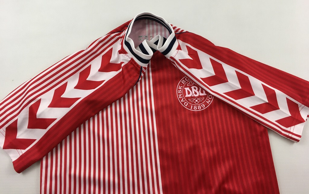 Denmark 1986 DBU #11 M. Laudrup Hummel shirt camiseta Trikot