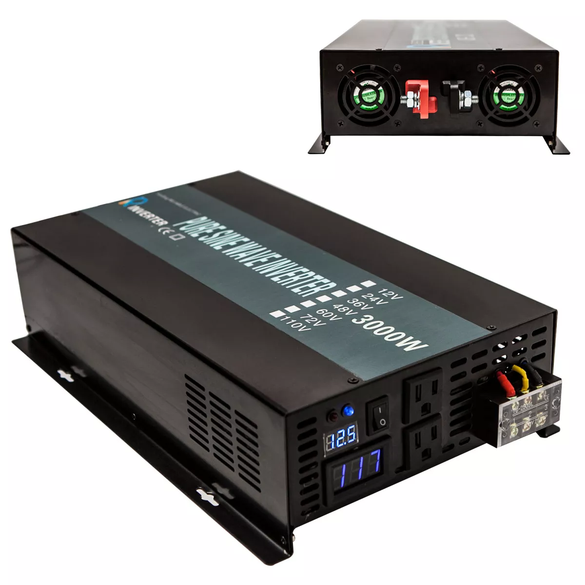 ønskelig bekræfte Lænestol Reliable Pure Sine Wave Power Inverter 2500w 3000w 3500w 4000w 12V 24V Converter | eBay ønskelig bekræfte Lænestol Reliable Pure Sine Wave Power Inverter 2500w 3000w 3500w 4000w 12V 24V Converter | eBay