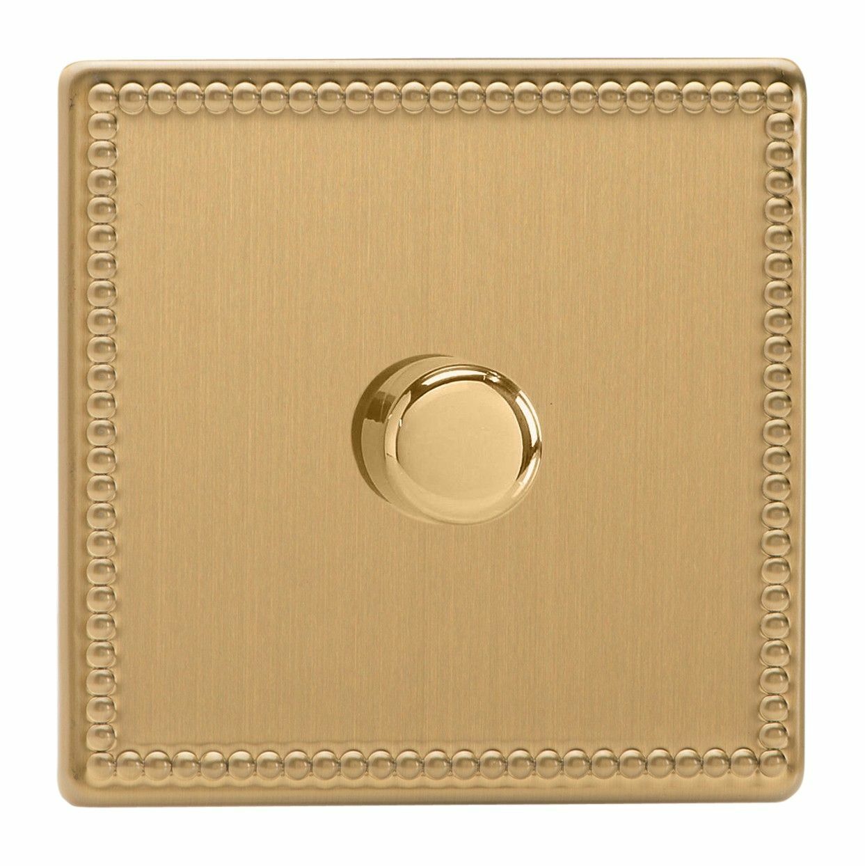 Varilight JDYP401S.JB Jubilee Brushed Brass 1 Gang 2 Way LED Dimmer 0-120W V-Pro