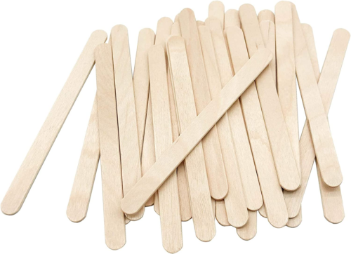 200 Pcs Craft Sticks Ice Cream Sticks Natural Wood Popsicle Craft Sticks 4.5 Inc
