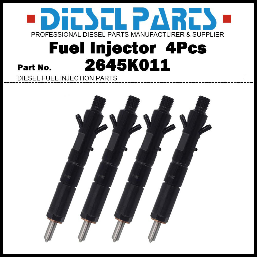 4x Fuel Injector 2645K011 LJBB03201A For Perkins 1104C-44T 1104C