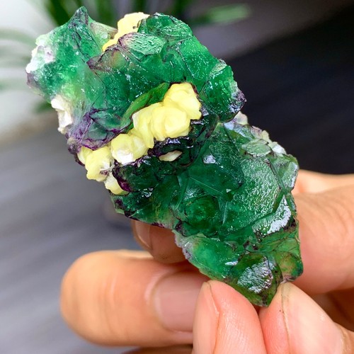 38G Natural and unique green fluorite quartz crystal sample - 第 11/14 張圖片