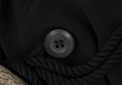 B Yohji Yamamoto FEMME Acetate Poly Toggle Button Shirt Coat Size 2(K-132941) - Picture 7 of 12