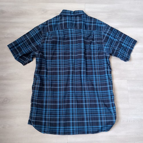 Nike SB Hemd Herren Large Flanell Skateboarding blau kariert kurzarm Freizeit - Bild 2 von 9